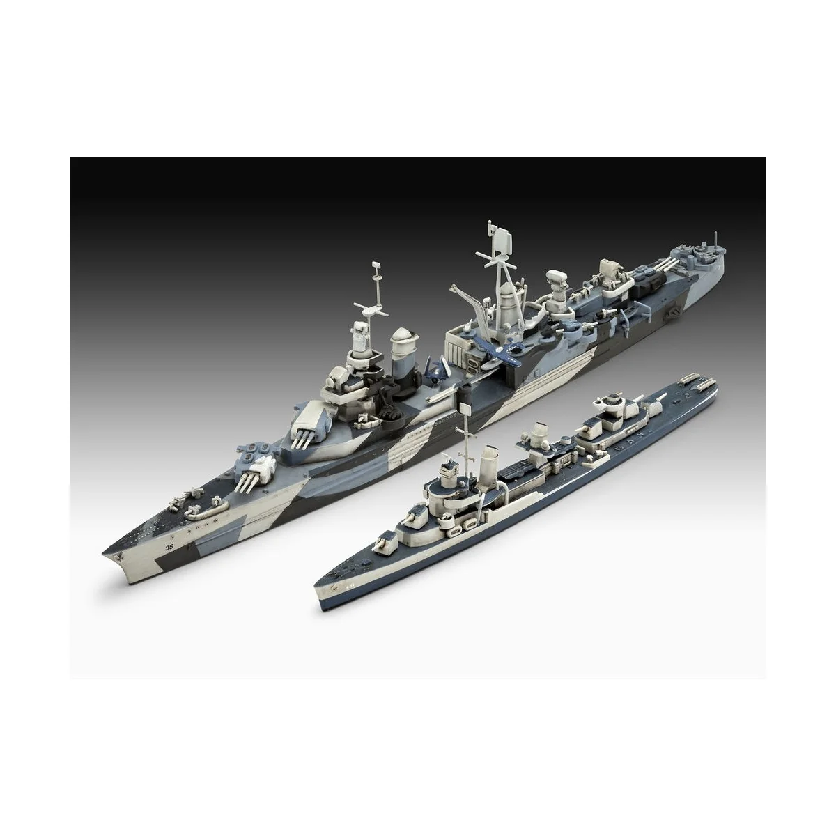 Pacific Warriors (USS Fletcher & USS Indianapolis), 1/700 - Revell ...
