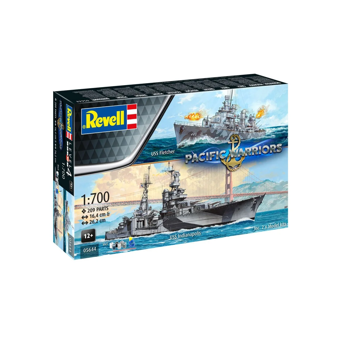 Pacific Warriors (USS Fletcher & USS Indianapolis), 1/700 - Revell ...