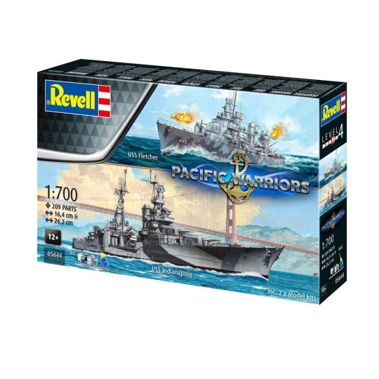 Pacific Warriors (USS Fletcher & USS Indianapolis), 1/700 - Revell ...