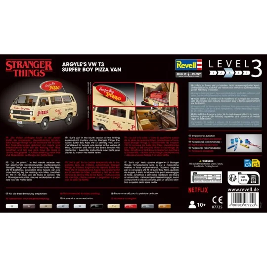 Stranger Things VW T3 Bus Surfer Boy, 1/25 - Revell 07725