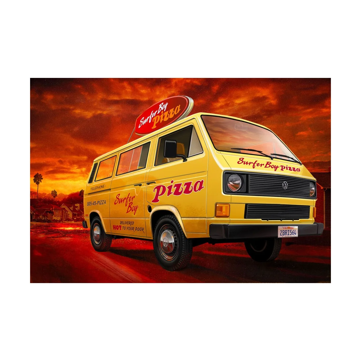 Stranger Things VW T3 Bus Surfer Boy, 1/25 - Revell 07725