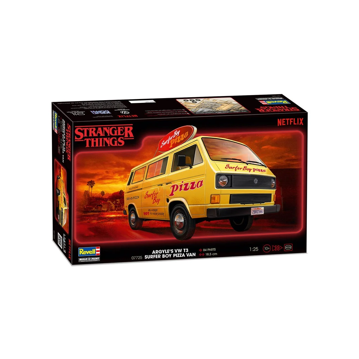 Stranger Things VW T3 Bus Surfer Boy, 1/25 - Revell 07725