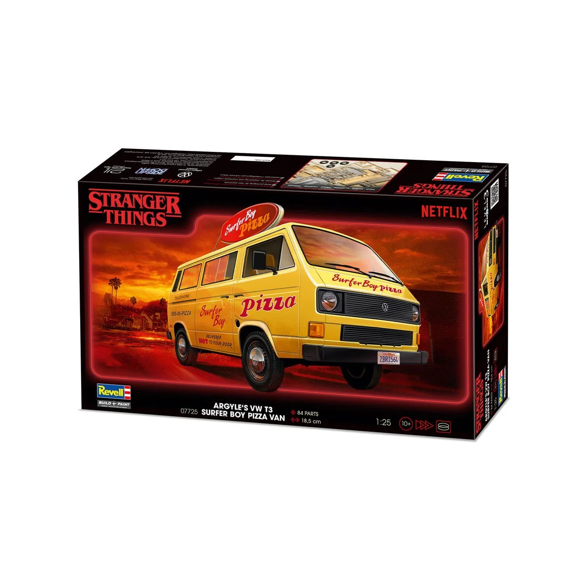 Stranger Things VW T3 Bus Surfer Boy, 1/25 - Revell 07725