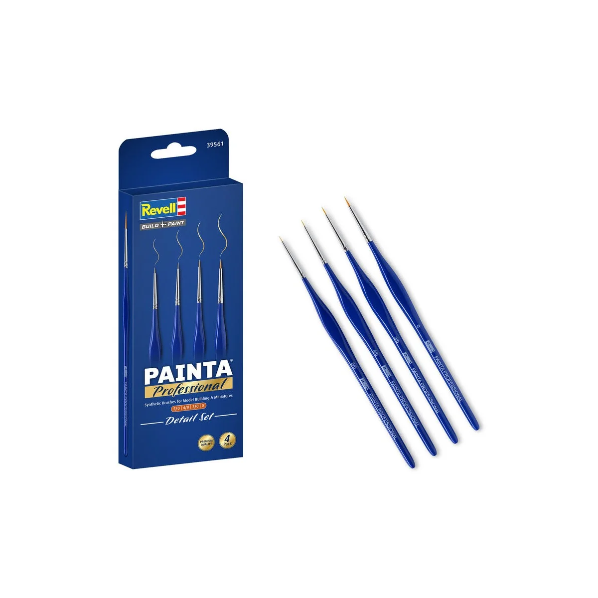 Painta Professional Brushes: Detail Set - Revell 39561