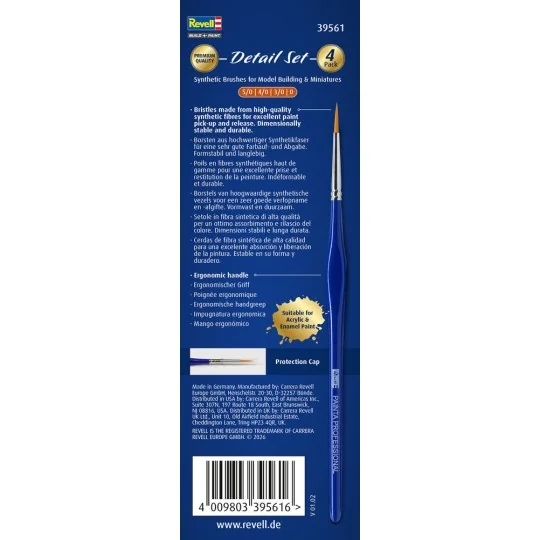 Painta Professional Brushes: Detail Set - Revell 39561