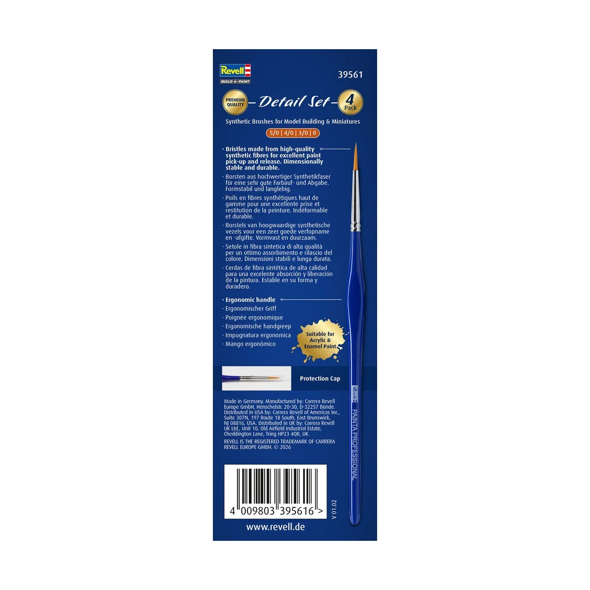 Painta Professional Brushes: Detail Set - Revell 39561