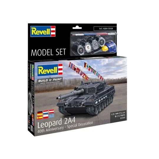 Model Set Leopard 2A4 - Special Decoration 40th An, 1/35 - Revell 6...