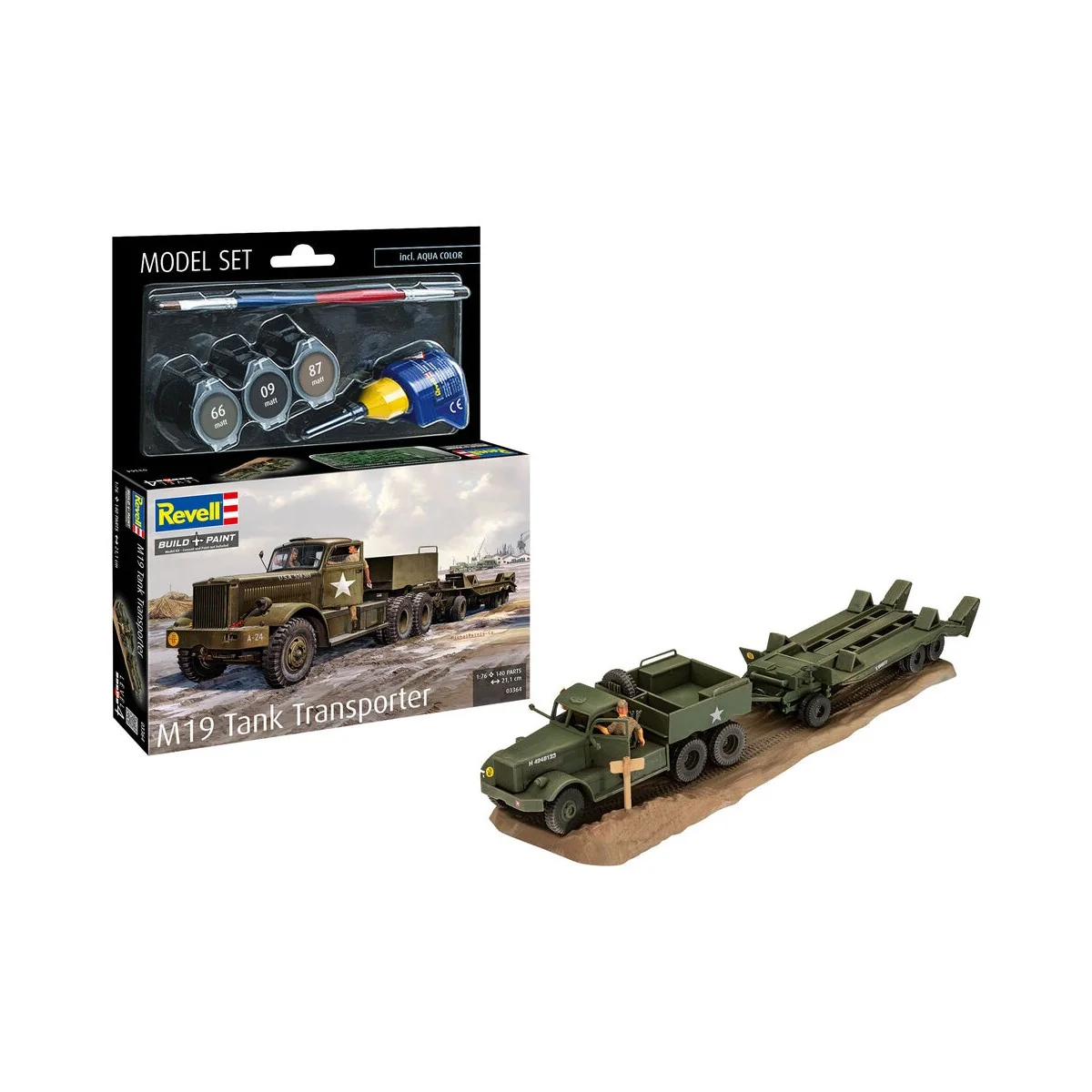 Model Set M19 Tank Transporter, 1/76 - Revell 63364