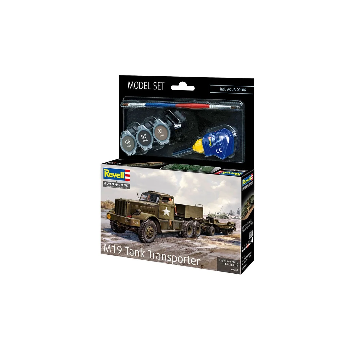 Model Set M19 Tank Transporter, 1/76 - Revell 63364