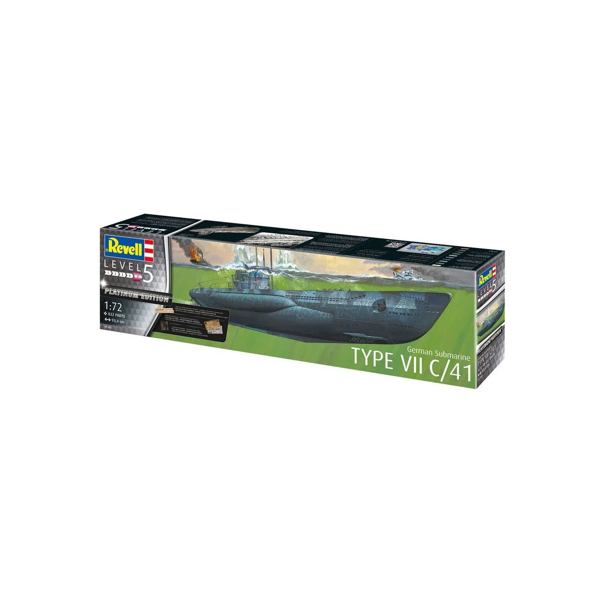 German Submarine Type VII C/41, 1/72 - Revell 05163