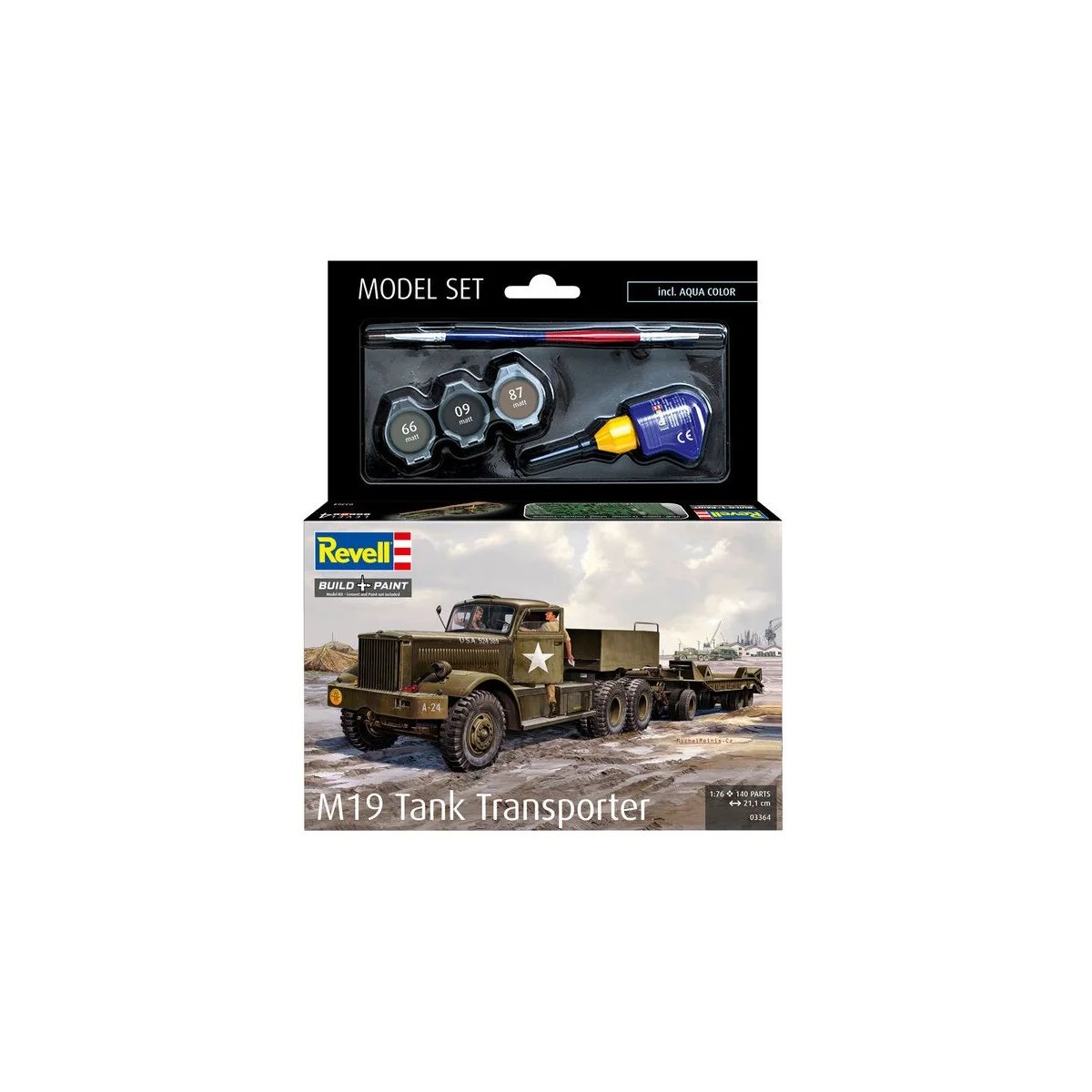 Model Set M19 Tank Transporter, 1/76 - Revell 63364