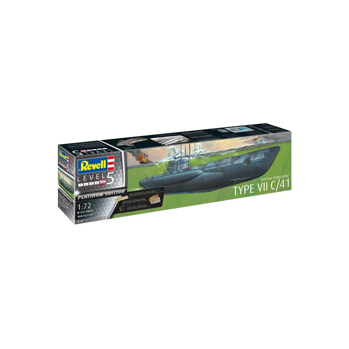 German Submarine Type VII C/41, 1/72 - Revell 05163