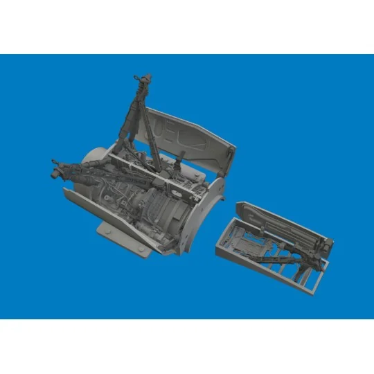 F-16C wheel bays & legs heavyweight PRINT 1/48 for Tamiya, 1/48 - E...