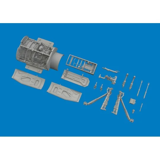 F-16C wheel bays & legs heavyweight PRINT 1/48 for Tamiya, 1/48 - E...