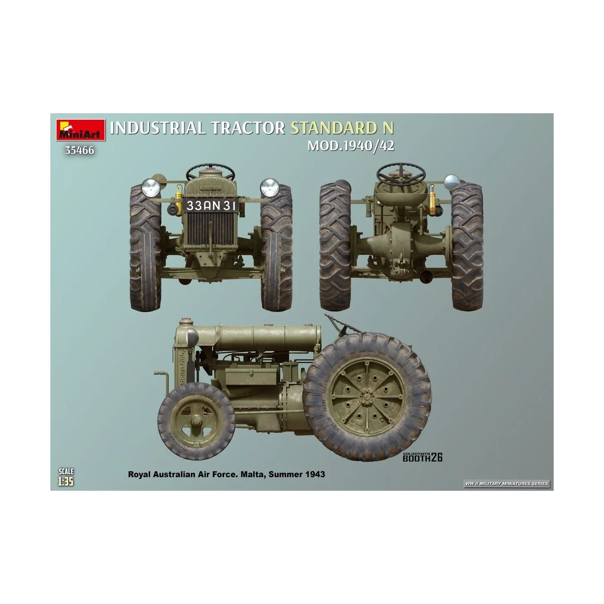 Standard N Industrial Tractor. Mod.1940/42, 1/35 - MiniArt 35466