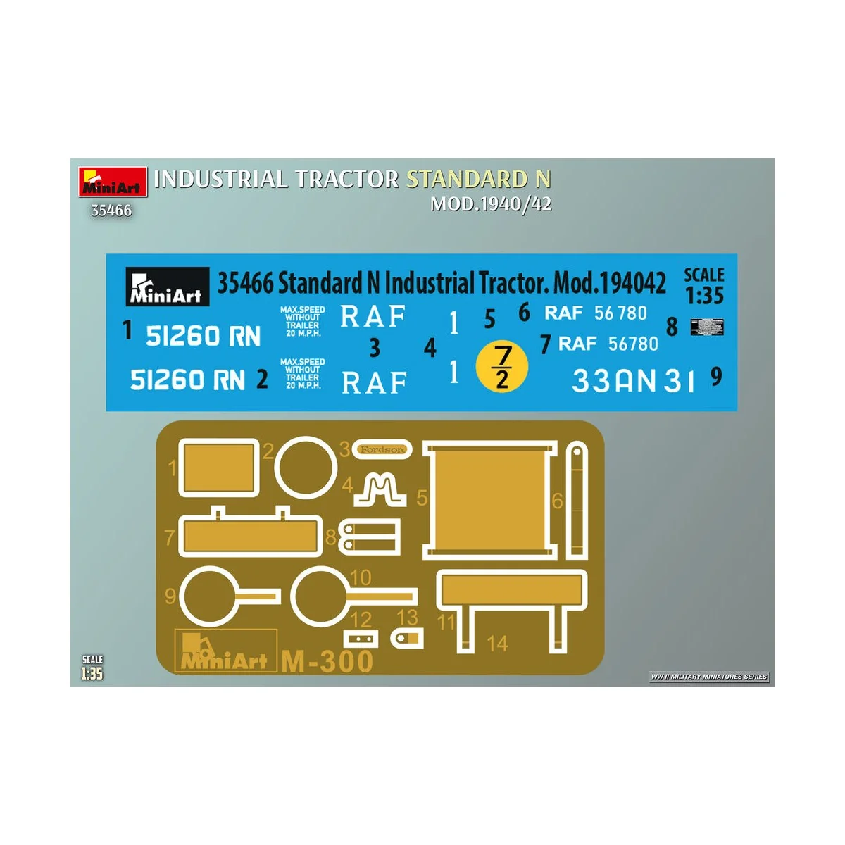 Standard N Industrial Tractor. Mod.1940/42, 1/35 - MiniArt 35466