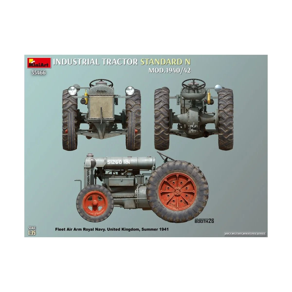 Standard N Industrial Tractor. Mod.1940/42, 1/35 - MiniArt 35466