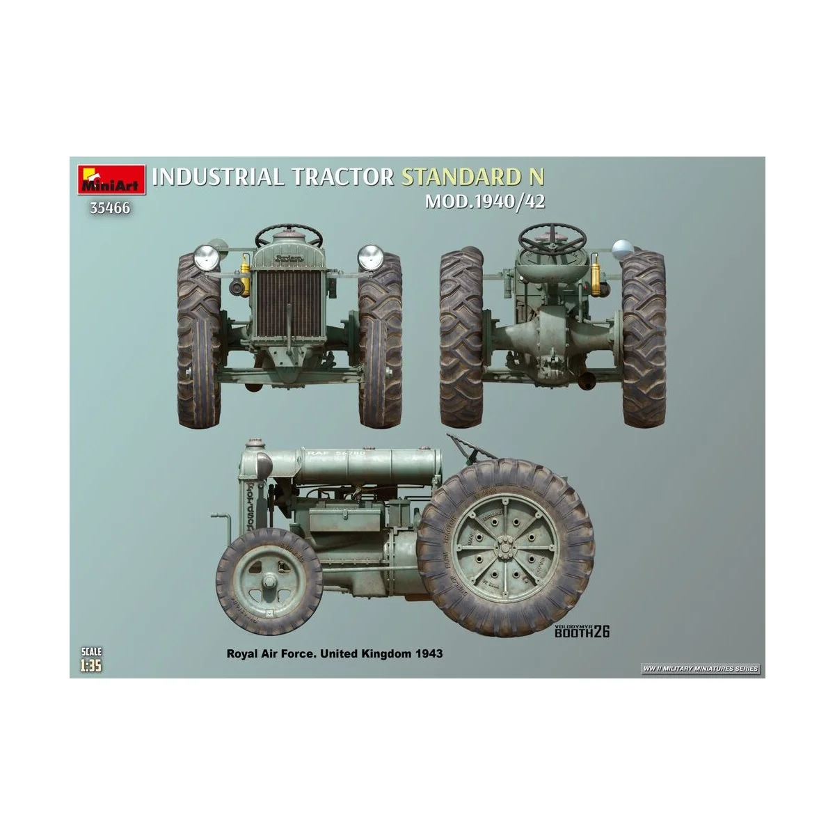 Standard N Industrial Tractor. Mod.1940/42, 1/35 - MiniArt 35466
