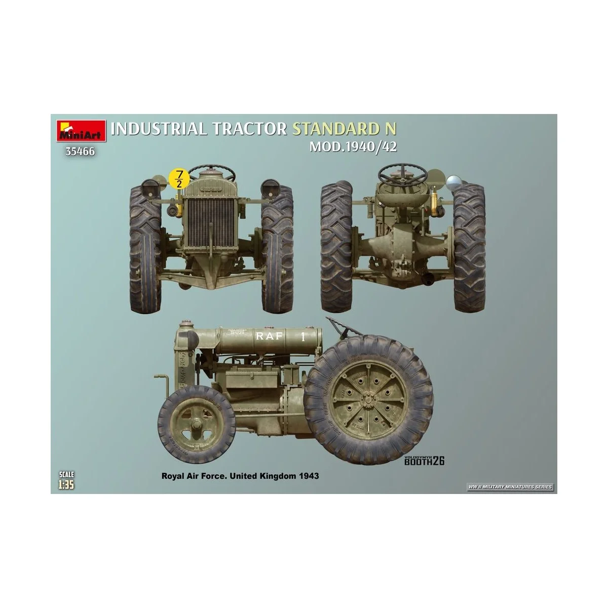Standard N Industrial Tractor. Mod.1940/42, 1/35 - MiniArt 35466