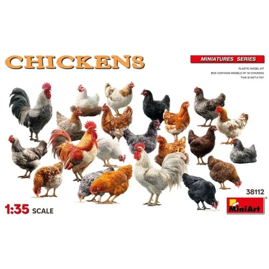 Chickens, 1/35 - MiniArt 38112