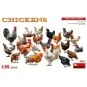 Chickens, 1/35 - MiniArt 38112
