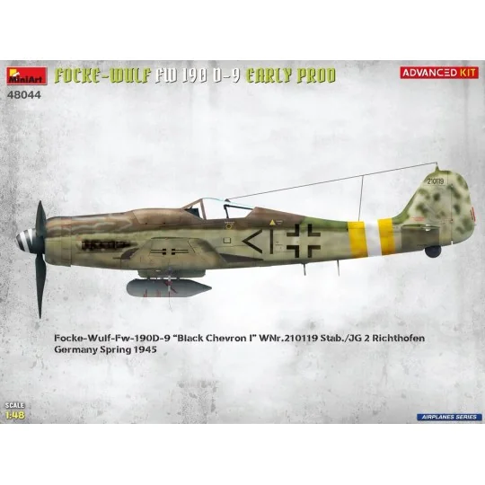 Focke-Wulf Fw 190D-9 Early Prod. Advanced Kit, 1/48 - MiniArt 48044