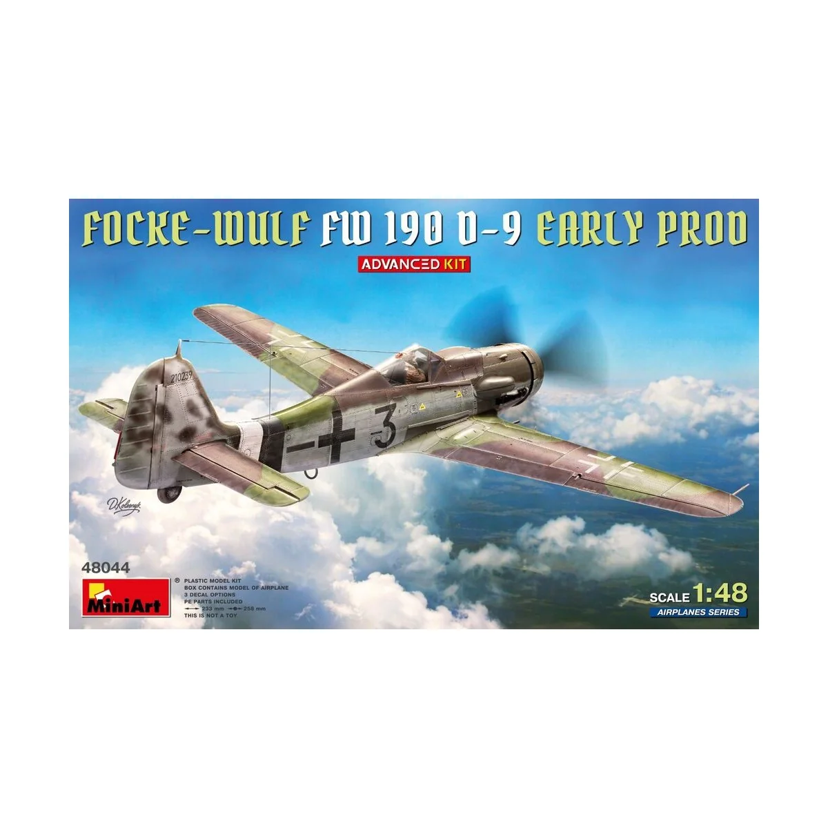 Focke-Wulf Fw 190D-9 Early Prod. Advanced Kit, 1/48 - MiniArt 48044