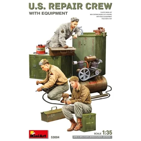 U.S. Repair Crew w/Equipment, 1/35 - MiniArt 53004