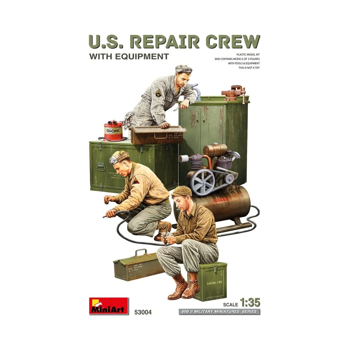 U.S. Repair Crew w/Equipment, 1/35 - MiniArt 53004