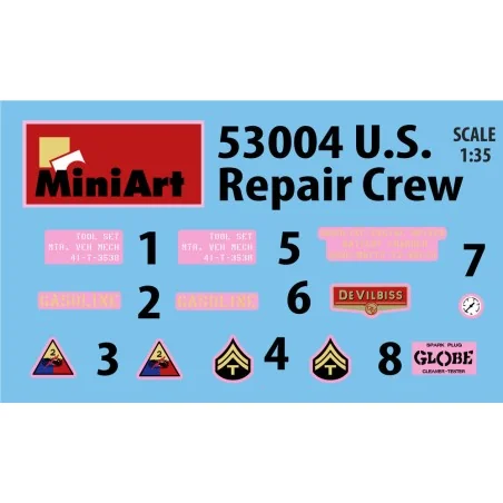 U.S. Repair Crew w/Equipment, 1/35 - MiniArt 53004