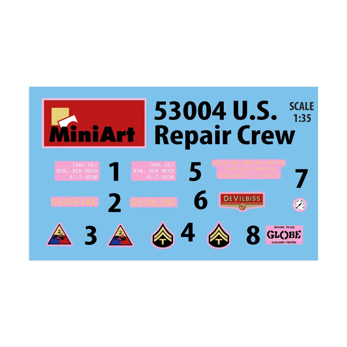 U.S. Repair Crew w/Equipment, 1/35 - MiniArt 53004