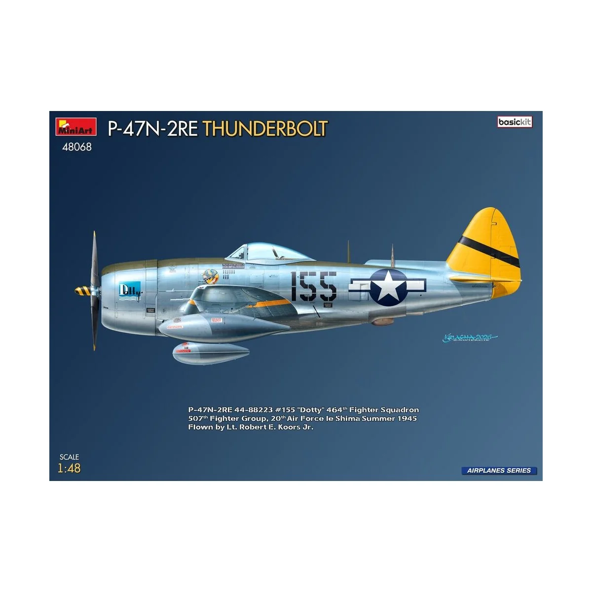 P-47N-2RE Thunderbolt. Basic Kit, 1/48 - MiniArt 48068