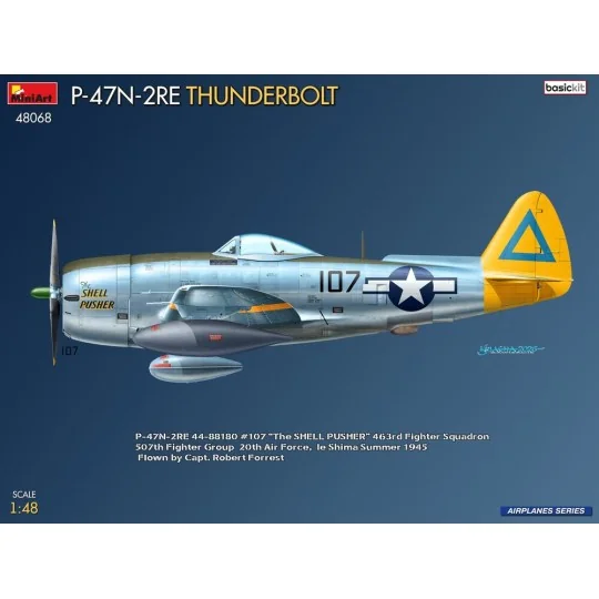 P-47N-2RE Thunderbolt. Basic Kit, 1/48 - MiniArt 48068