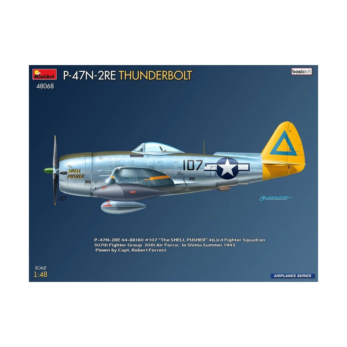 P-47N-2RE Thunderbolt. Basic Kit, 1/48 - MiniArt 48068