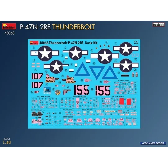P-47N-2RE Thunderbolt. Basic Kit, 1/48 - MiniArt 48068