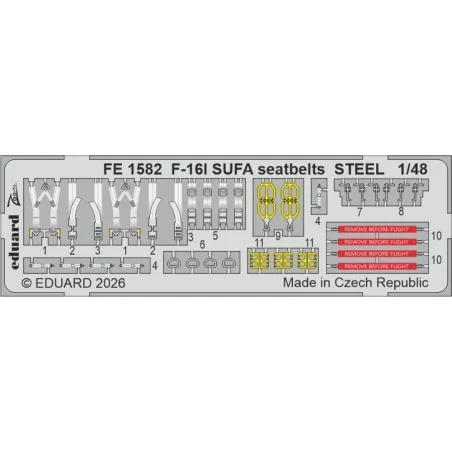 F-16I SUFA for Great Wall Hobby, 1/48 - Eduard Accessories BIG49477
