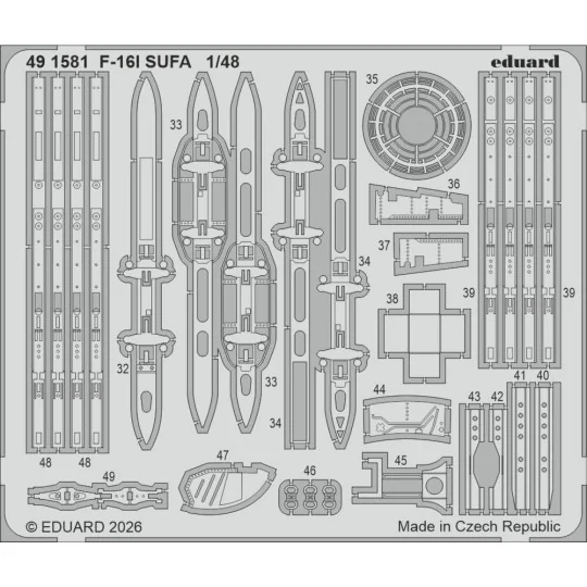 F-16I SUFA for Great Wall Hobby, 1/48 - Eduard Accessories BIG49477