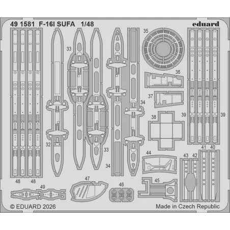F-16I SUFA for Great Wall Hobby, 1/48 - Eduard Accessories BIG49477