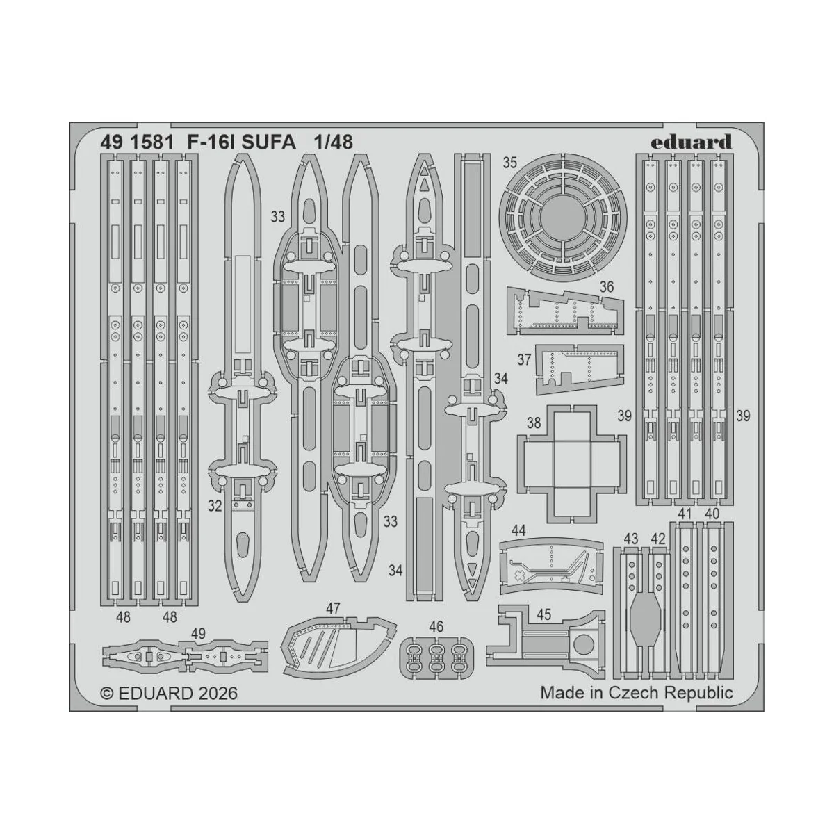 F-16I SUFA for Great Wall Hobby, 1/48 - Eduard Accessories BIG49477