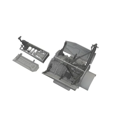 F-16C wheel bays & legs standard PRINT for Tamiya, 1/48 - Eduard Ac...