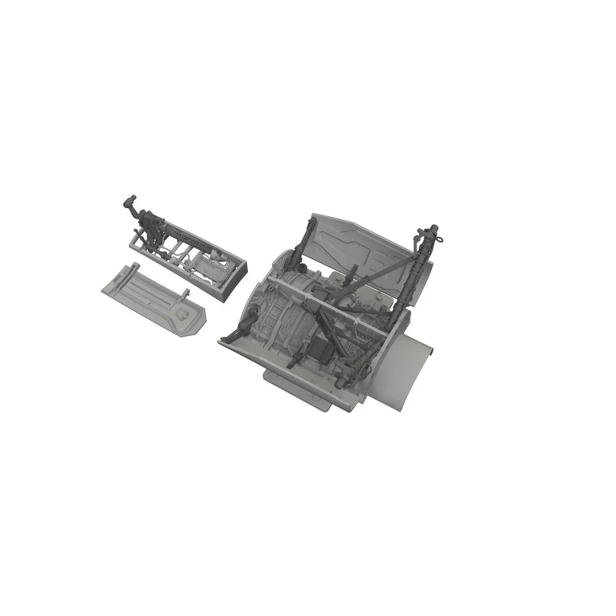 F-16C wheel bays & legs standard PRINT for Tamiya, 1/48 - Eduard Ac...