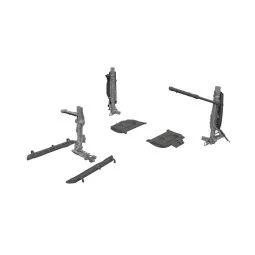 MiG-21F undercarriage legs PRINT for Eduard, 1/48 - Eduard Accessor...