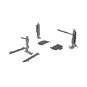 MiG-21F undercarriage legs PRINT for Eduard, 1/48 - Eduard Accessor...