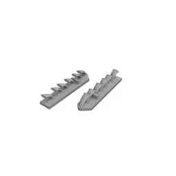Fw 190D-9 exhaust stacks PRINT for Miniart, 1/48 - Eduard Accessori...