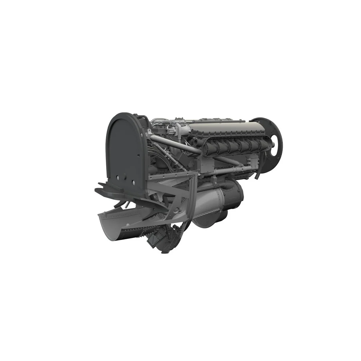 P-40K engine PRINT for Eduard, 1/48 - Eduard Accessories 6481211