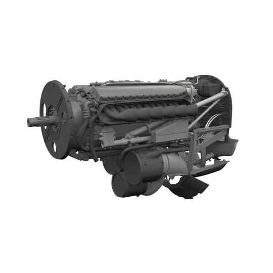 P-40K engine PRINT for Eduard, 1/48 - Eduard Accessories 6481211