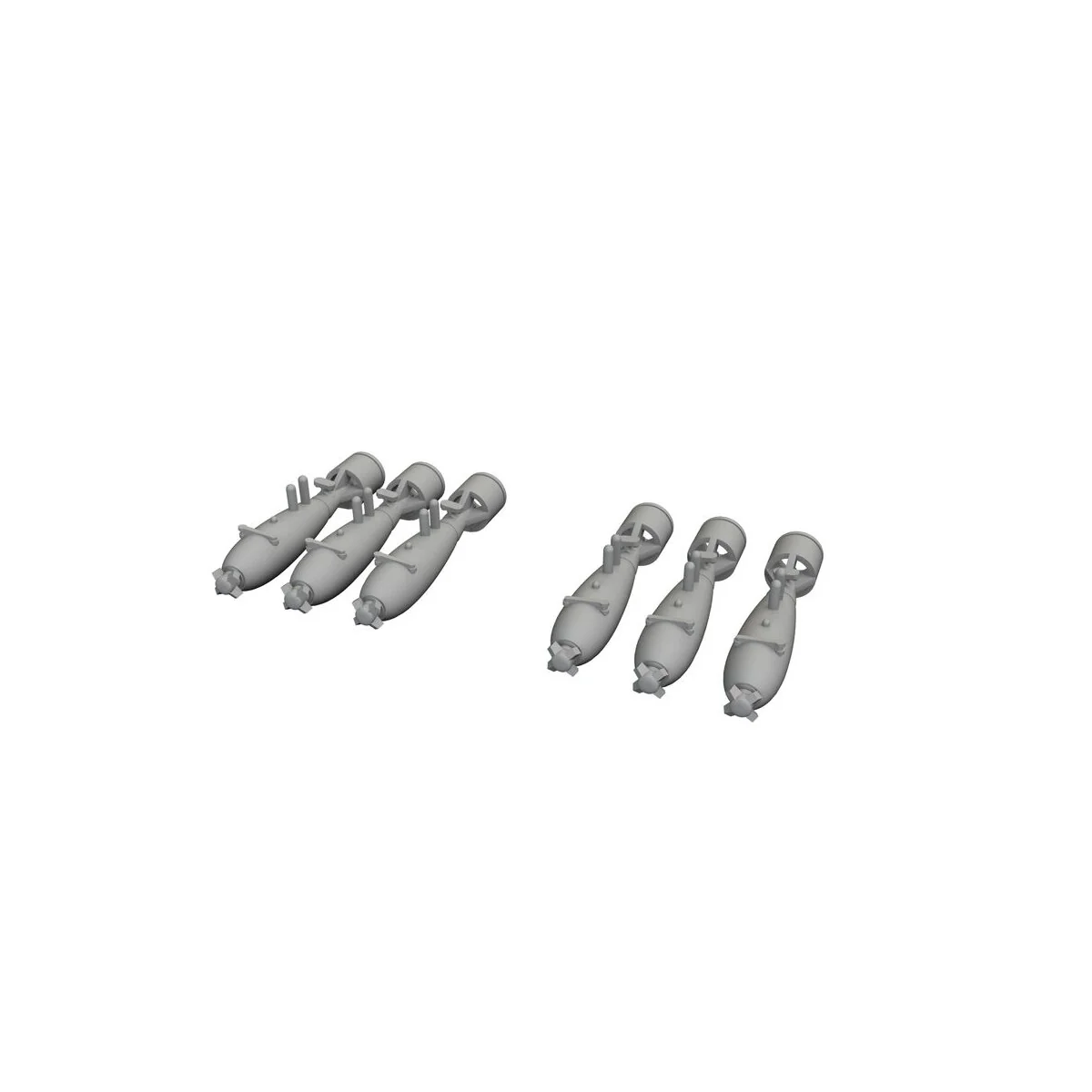 P-40 40lb frag bombs PRINT for Eduard, 1/48 - Eduard Accessories 64...