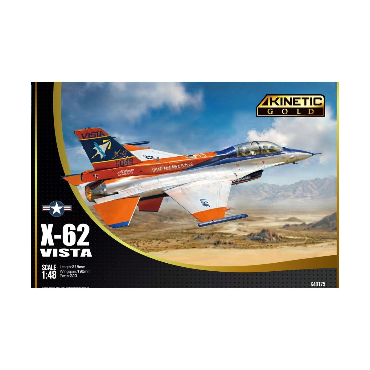 X-62 VISTA, 1/48 - KINETIC K48175