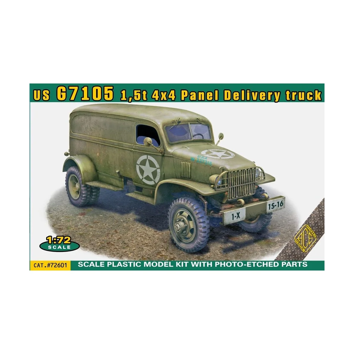 US G7105 1, 5t 4x4 Panel Delivery truck, 1/72 - ACE ACE72601