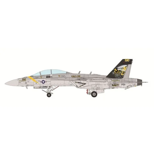 Boeing EA-18G Growler Electronic Attack Aircraft Yellow Jackets, 1/...